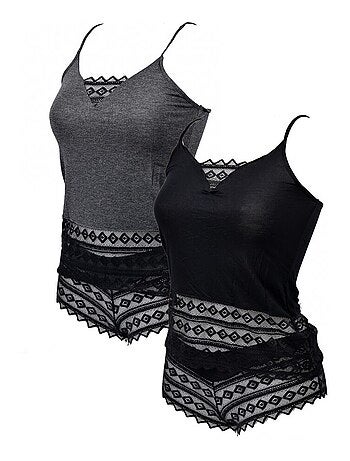 Pijama mulher no publik em algodão - pack de 2