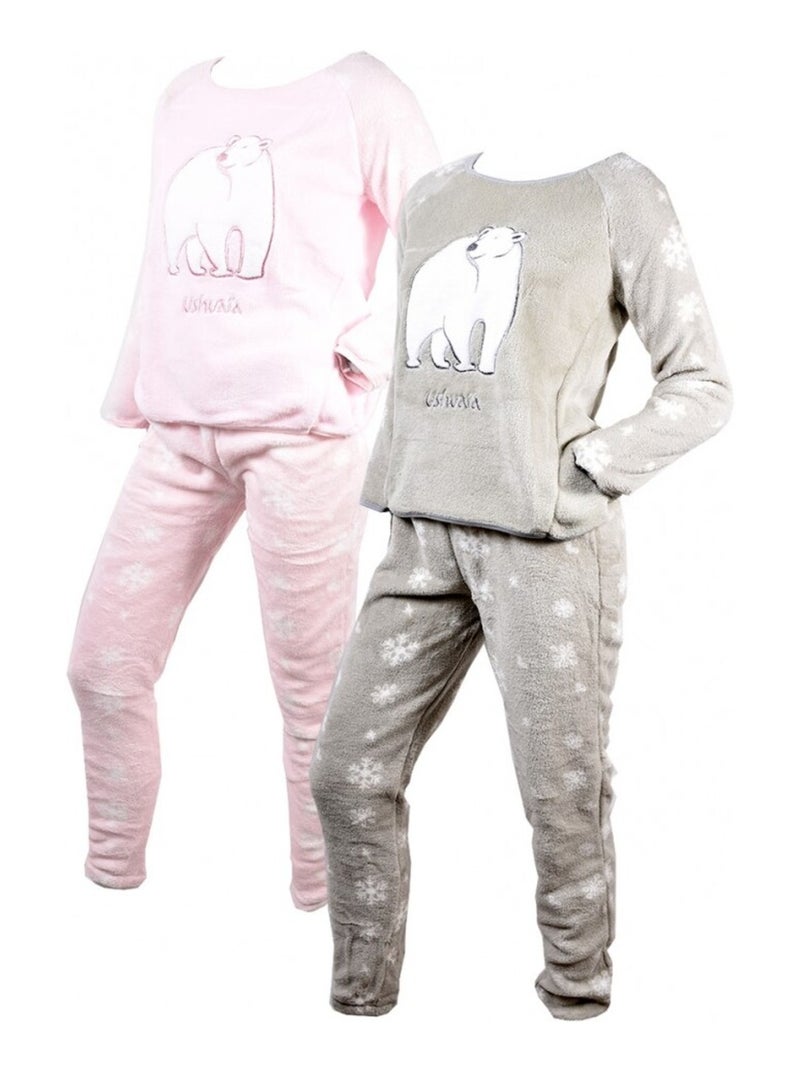 Pijama Mulher USHUAIA Rosa - Kiabi