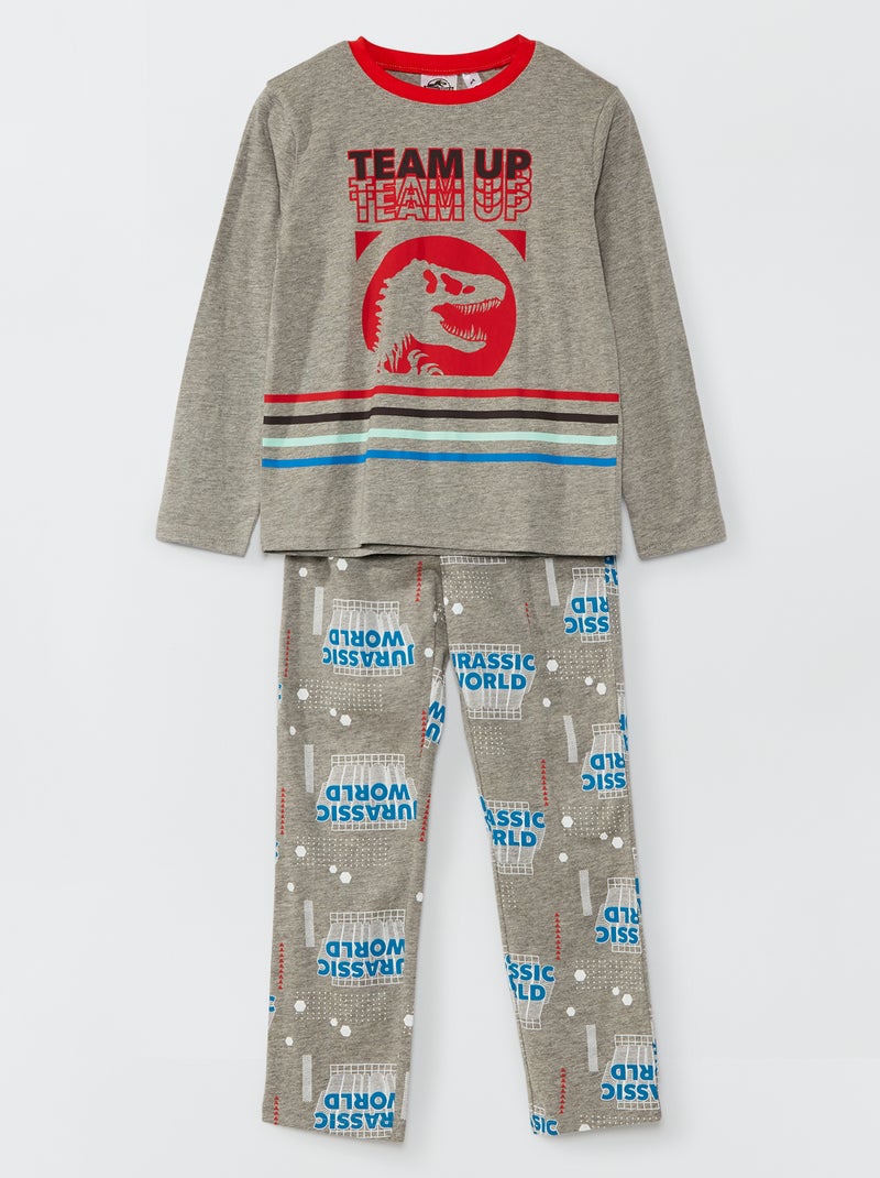 Pijama 'Mundo Jurássico' Cinza - Kiabi