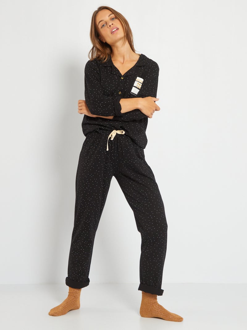 Pijama 'NAF NAF' Preto - Kiabi
