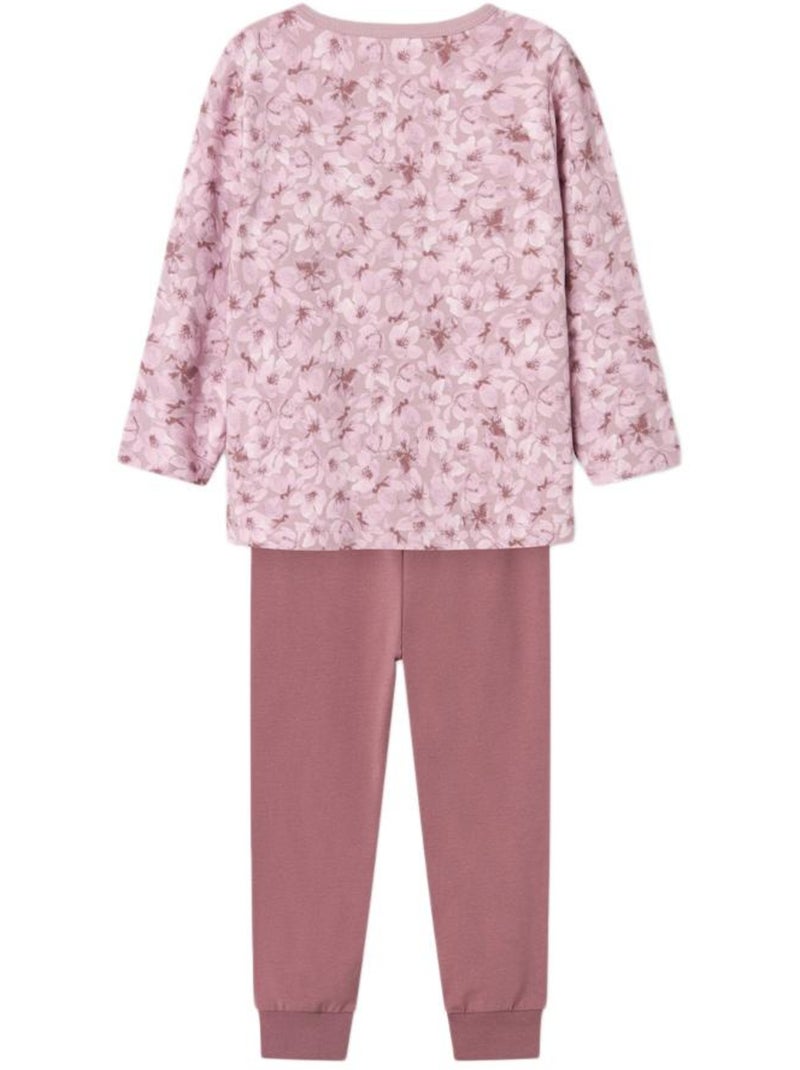 Pijama Name It para Menina com Padrão Floral Rosa Rosa - Kiabi