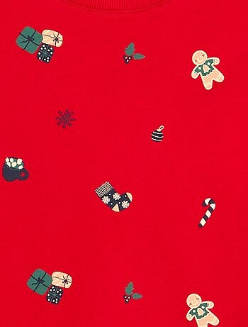 Pijama \'Natal\' de 2 peças - T-shirt de manga comprida + calças