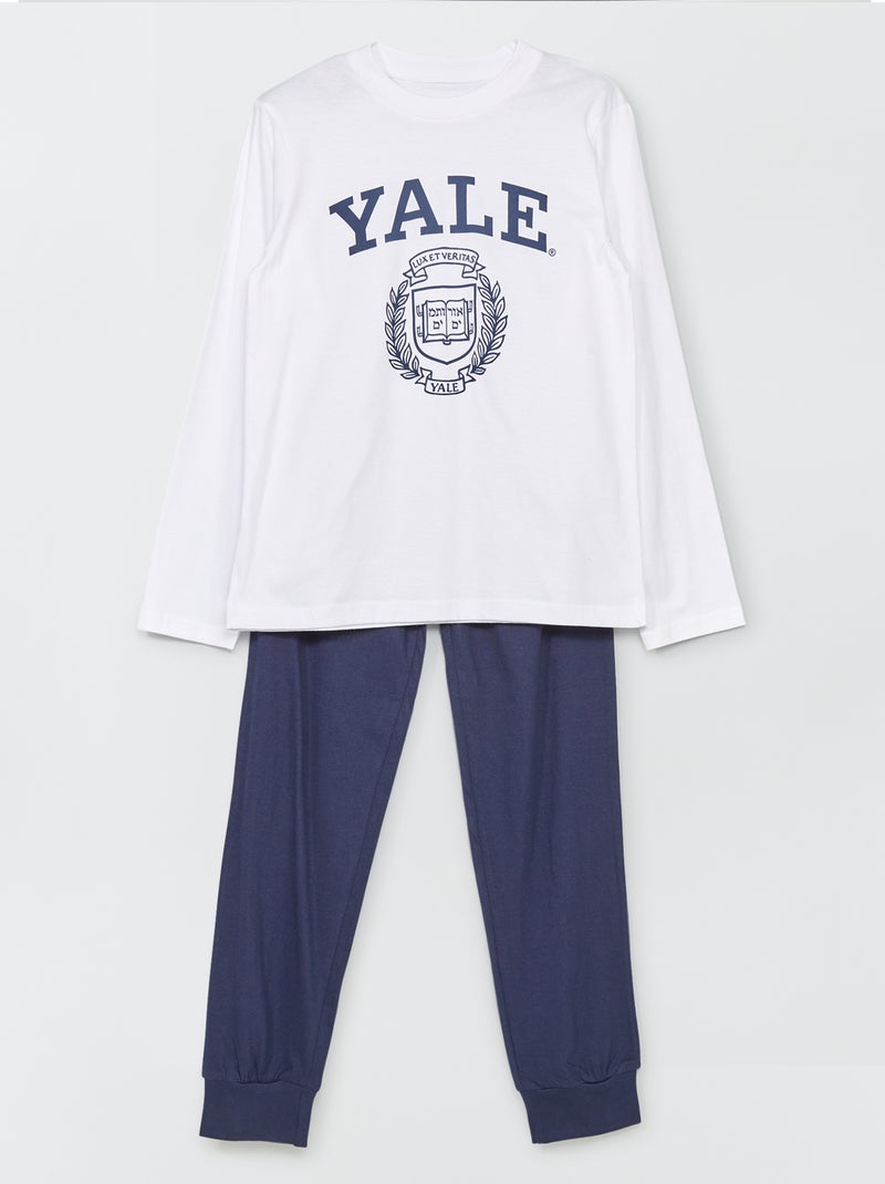 Pijama 'One Piece' - 2 peças Branco/ Azul - Kiabi