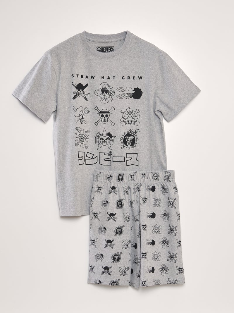 Pijama 'One Piece'  - 2 peças CINZA - Kiabi