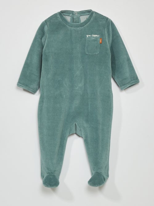 Pijama para dormir bem em malha canelada suave - Kiabi