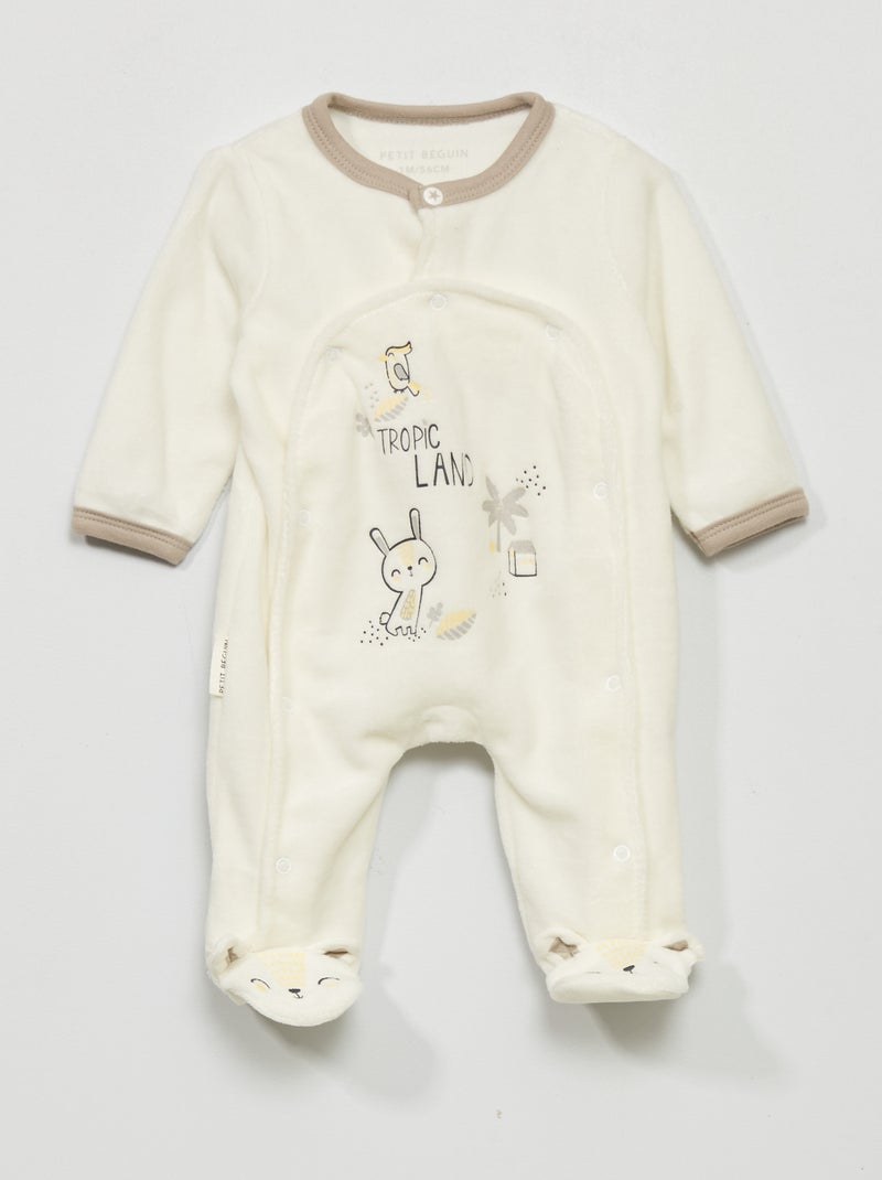 Pijama para dormir bem 'Petit Béguin' bege - Kiabi