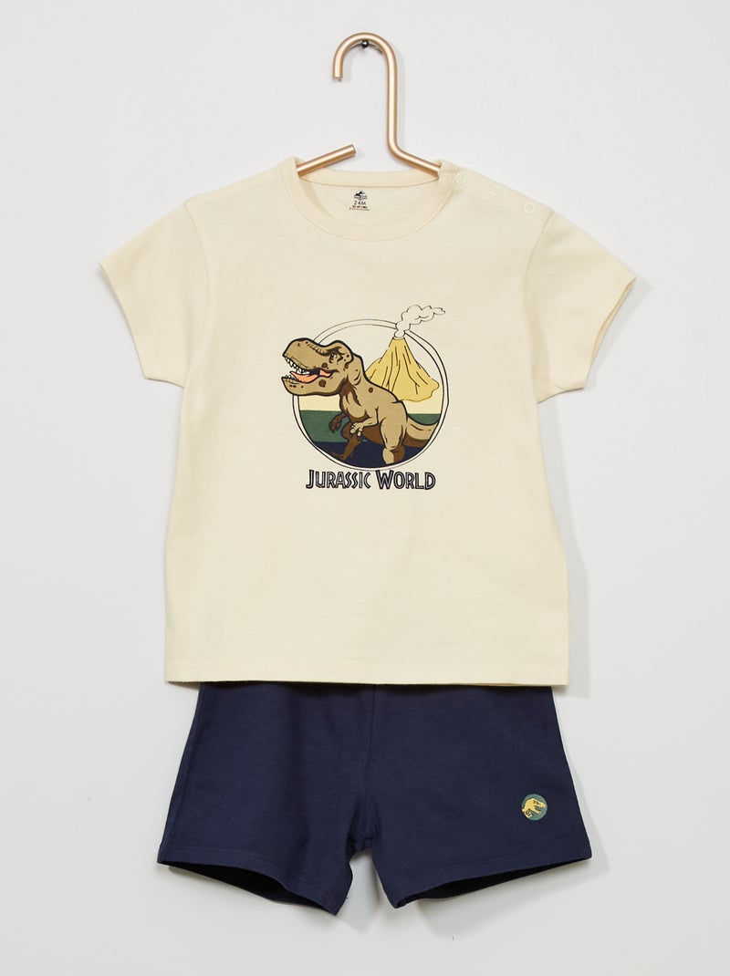 Pijama 'Parque Jurássico' BRANCO - Kiabi
