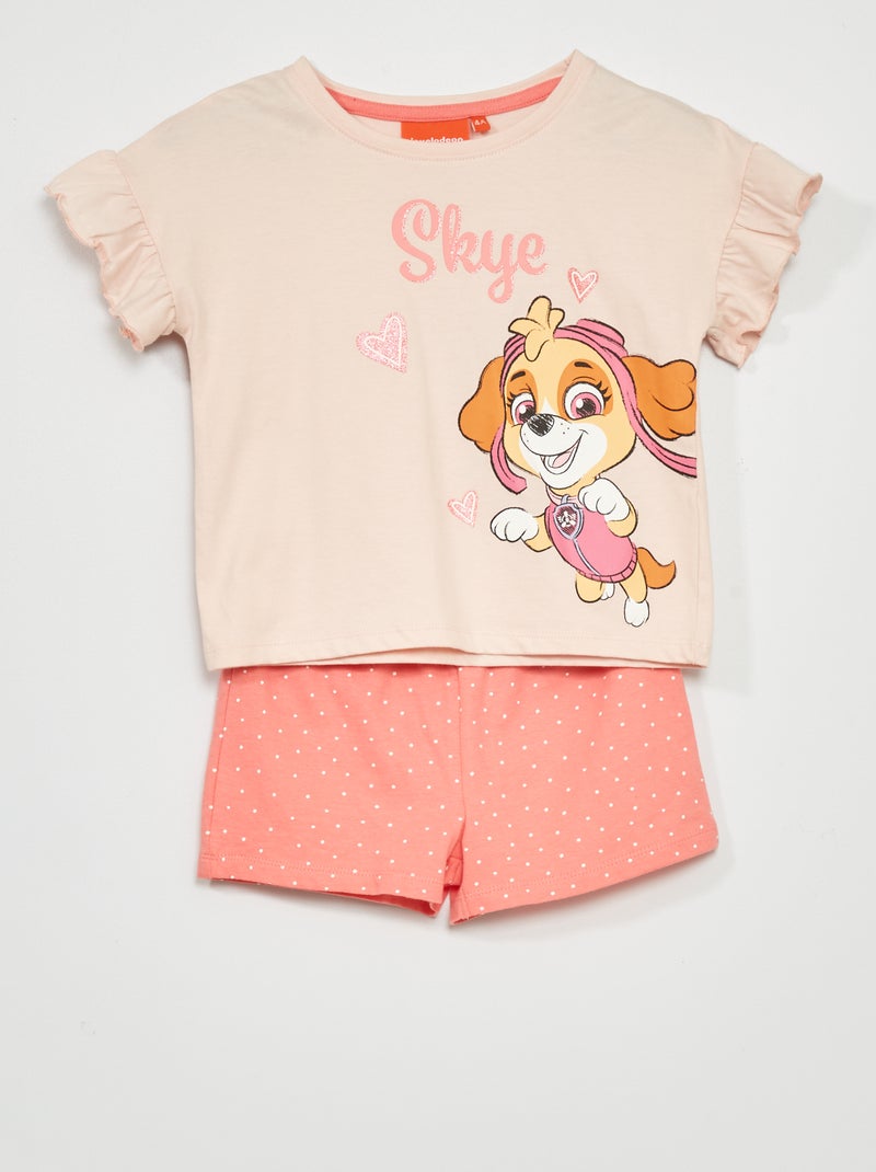 Pijama 'Patrulha Pata' - 2 peças Rosa - Kiabi