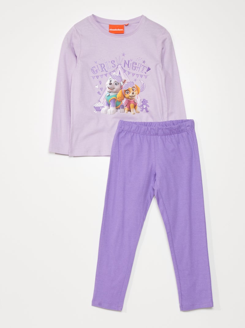 Pijama 'Patrulha Pata' - t-shirt + calças VIOLETA - Kiabi