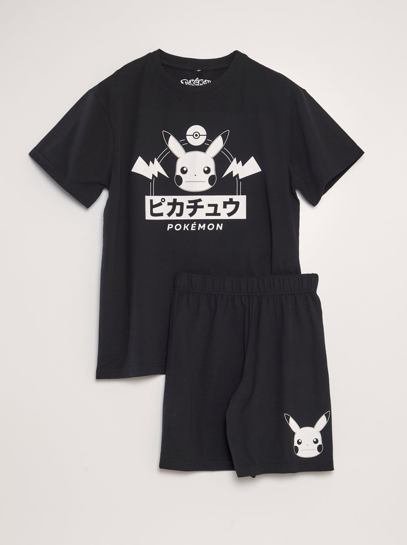 Pijama 'Pokémon'  - 2 peças Preto - Kiabi