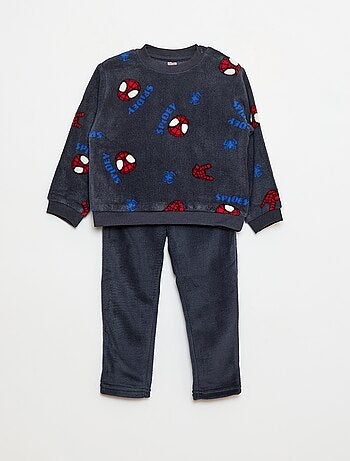 Pijama polar assinado 'Spider-Man' 'Marvel' - 2 peças