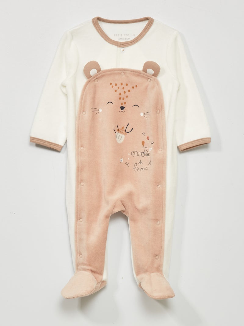 Pijama polar BRANCO - Kiabi