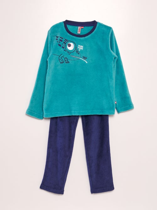 Pijama polar comprido de 2 peças - Kiabi