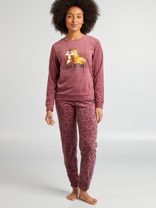Pijama polar de 2 peças 'Tico e Teco' - Kiabi