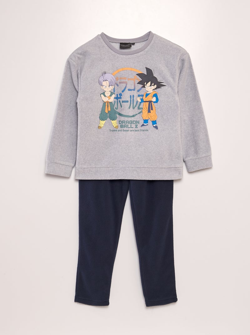 Pijama polar 'Dragon Ball Z'  - 2 peças CINZA - Kiabi