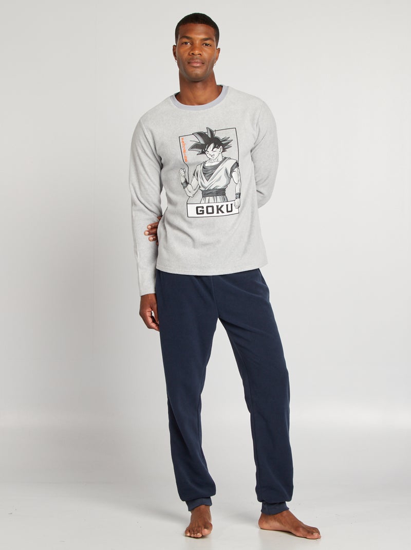 Pijama polar 'Dragon Ball Z'  - 2 peças CINZA - Kiabi