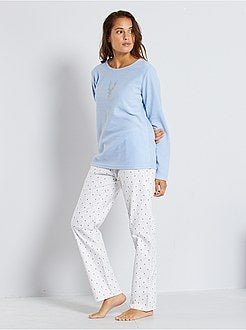 Pijama polar e flanela - Kiabi