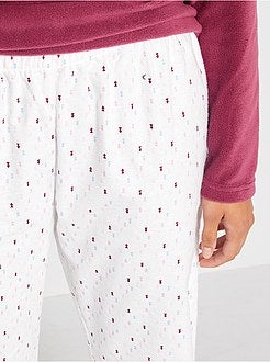 Pijama polar e flanela - Kiabi