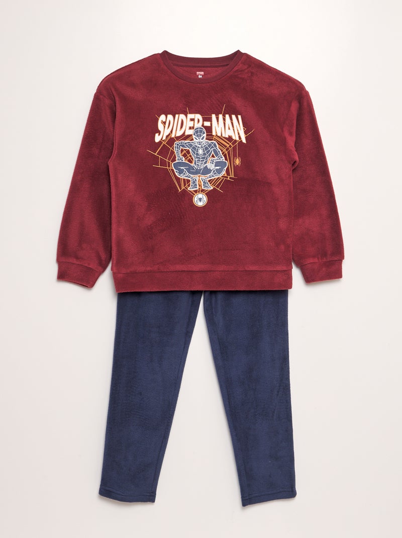 Pijama polar 'Homem-Aranha' VERMELHO - Kiabi