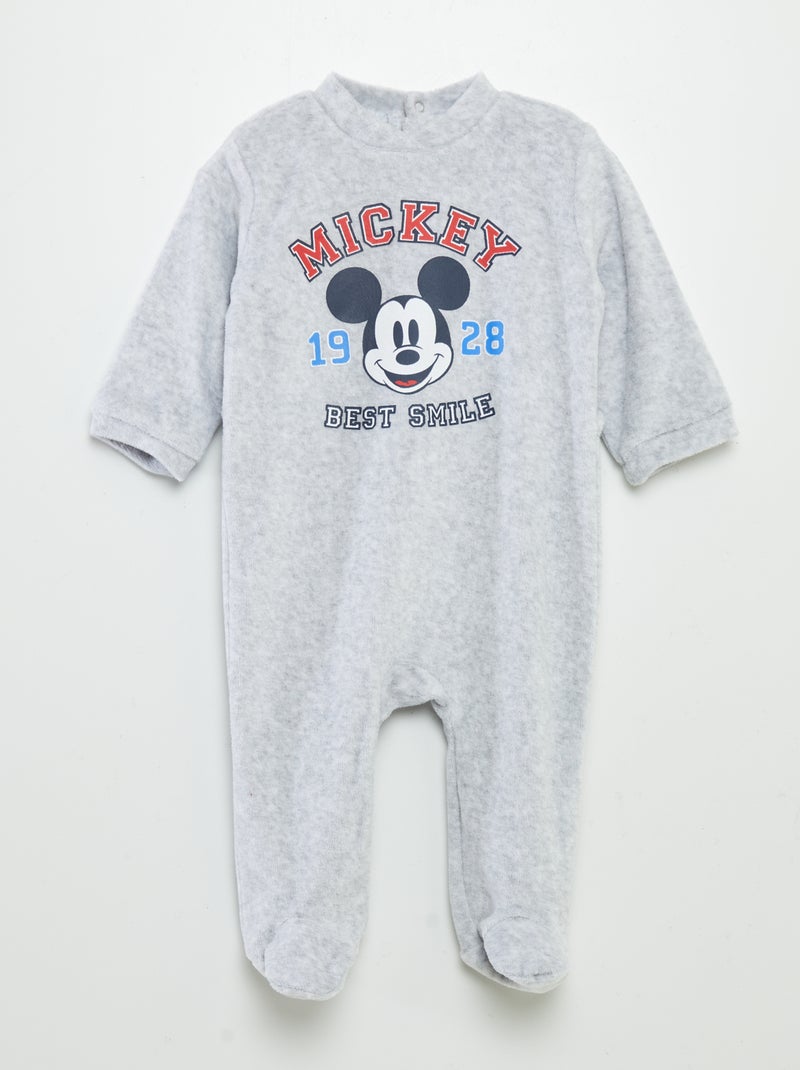 Pijama polar 'Mickey' 'Disney' - 2 peças CINZA - Kiabi