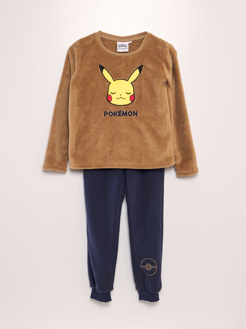 Pijama polar 'Pikachu'  - 2 peças AZUL - Kiabi