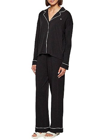 Pijama Preto Feminino Tommy Hilfiger UW0UW06142