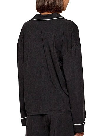 Pijama Preto Feminino Tommy Hilfiger UW0UW06142