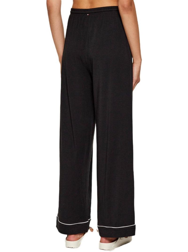 Pijama Preto Feminino Tommy Hilfiger UW0UW06142 Preto - Kiabi