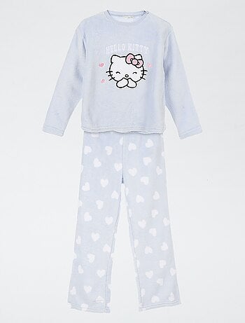 Pijama quente de fleece 'Hello Kitty'