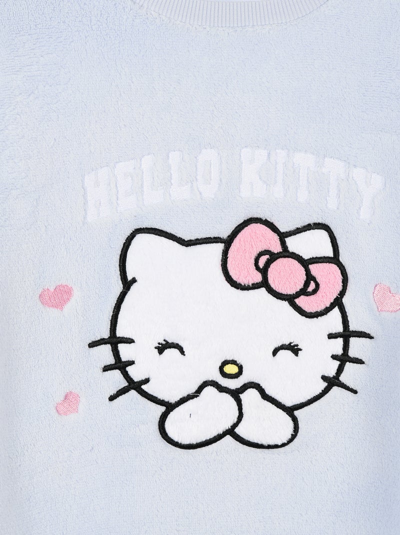 Pijama quente de fleece 'Hello Kitty' Azul - Kiabi