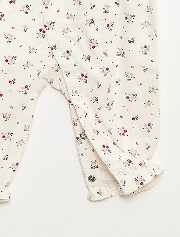 Pijama quente em flanela para bebé