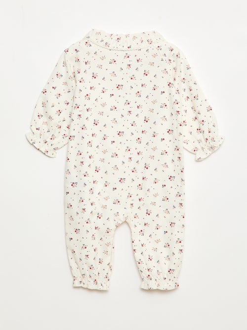 Pijama quente em flanela para bebé - Kiabi