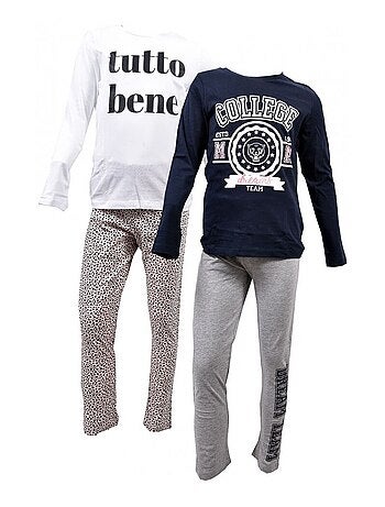 Pijama Rapariga CASA AND CO - Pack de 2