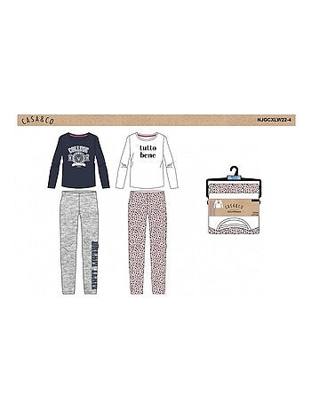 Pijama Rapariga CASA AND CO - Pack de 2