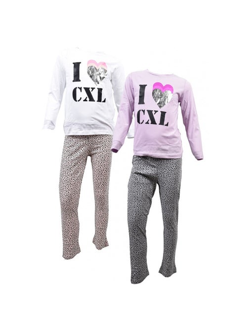 Pijama Rapariga CXL By LACROIX - Pack de 2 - Kiabi Pijama Rapariga CXL By LACROIX - Pack de 2 - Kiabi