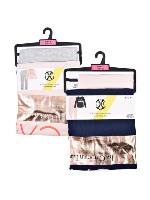 Pijama Rapariga CXL By LACROIX - Pack de 2 - Kiabi Pijama Rapariga CXL By LACROIX - Pack de 2 - Kiabi