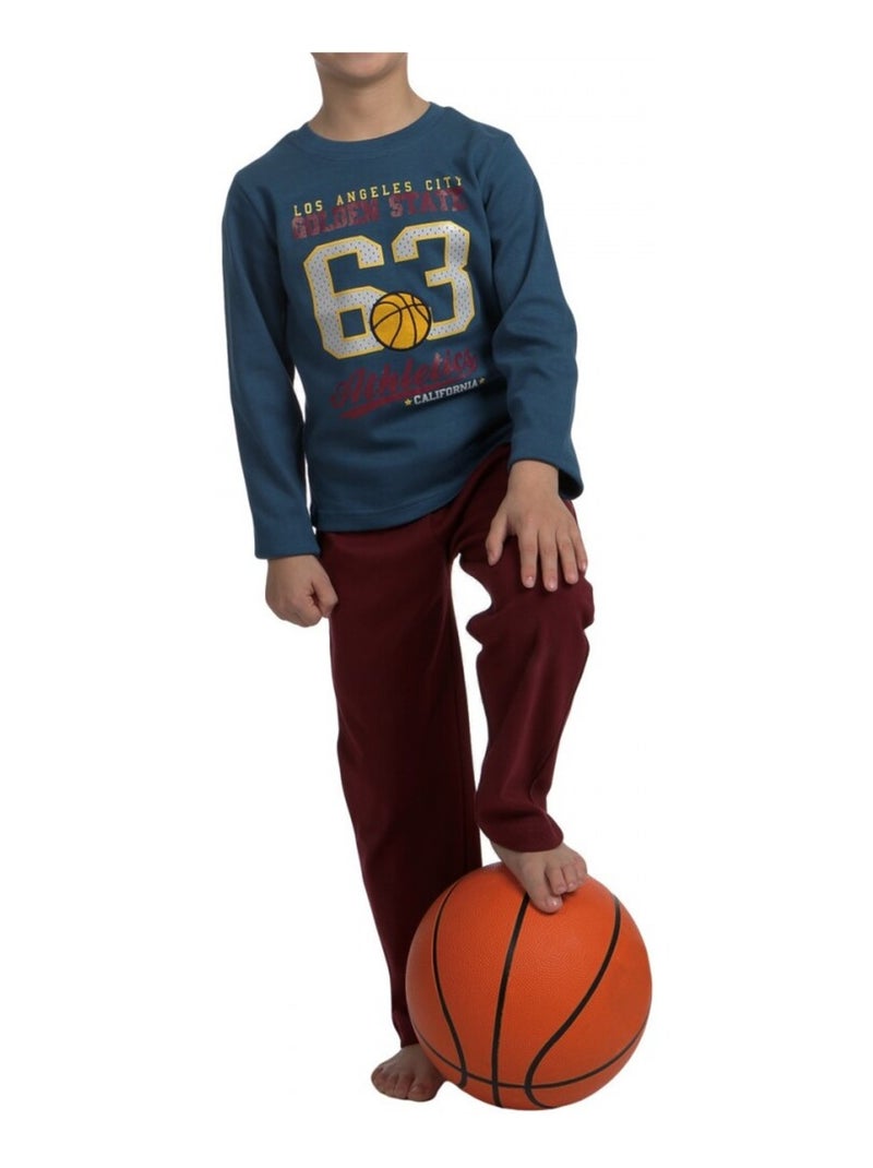 Pijama rapaz Azul-bordô - Kiabi