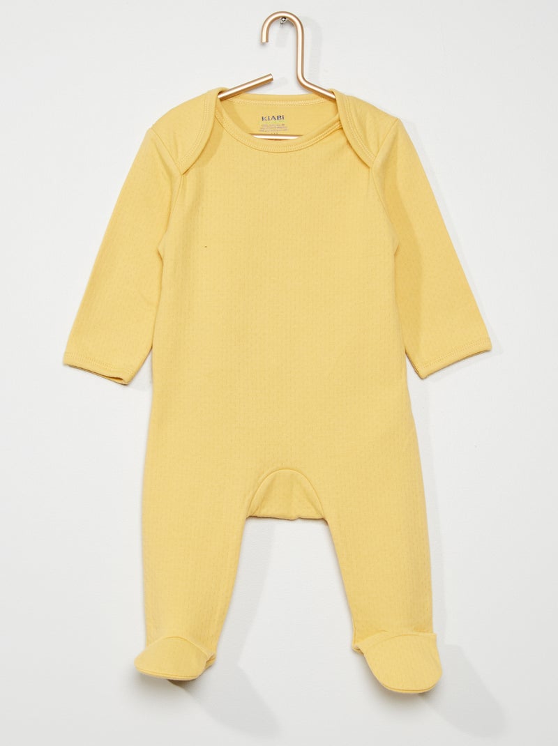 Pijama sem molas de pressão AMARELO - Kiabi