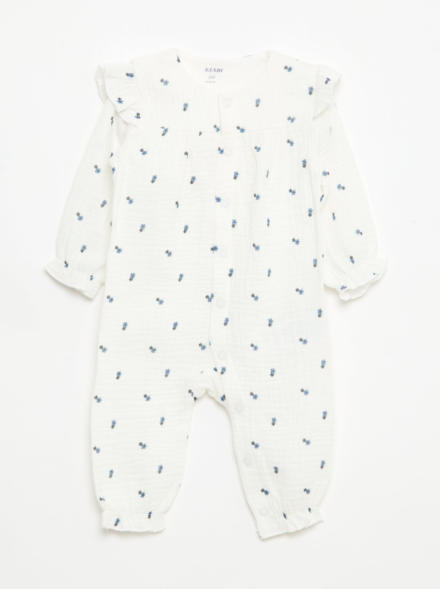 Pijama sem pés em gaze de algodão