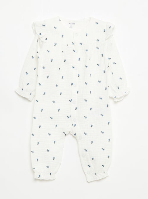 Pijama sem pés em gaze de algodão - Kiabi Pijama sem pés em gaze de algodão - Kiabi