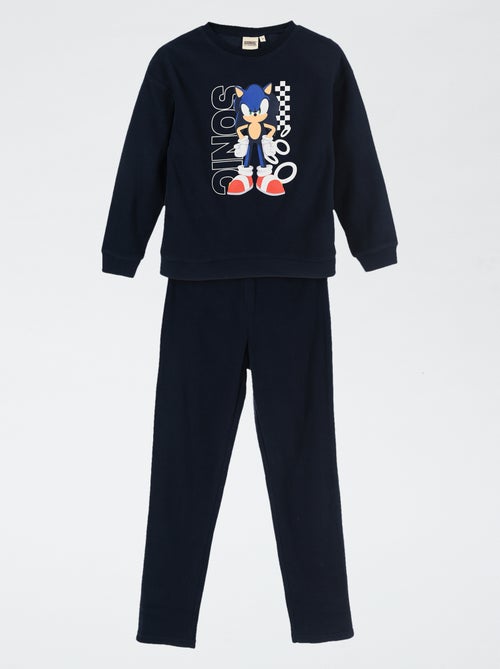 Pijama "Sonic" de 2 peças - T-shirt de manga comprida + calças - Kiabi