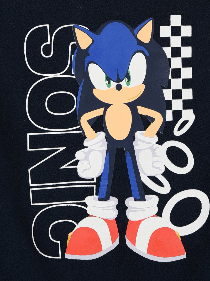 Pijama "Sonic" de 2 peças - T-shirt de manga comprida + calças Azul - Kiabi