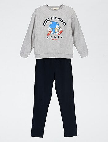 Pijama "Sonic" de 2 peças - T-shirt de manga comprida + calças