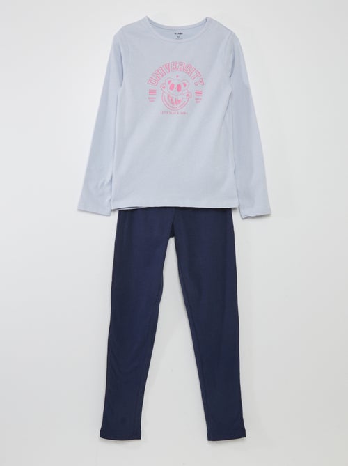 Pijama t-shirt + calças  - 2 peças - Kiabi