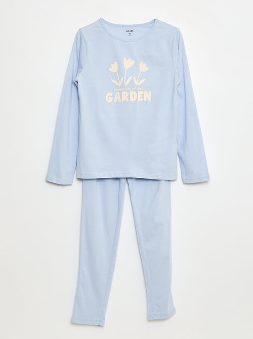 Pijama t-shirt + calças - 2 peças - Kiabi Pijama t-shirt + calças - 2 peças - Kiabi