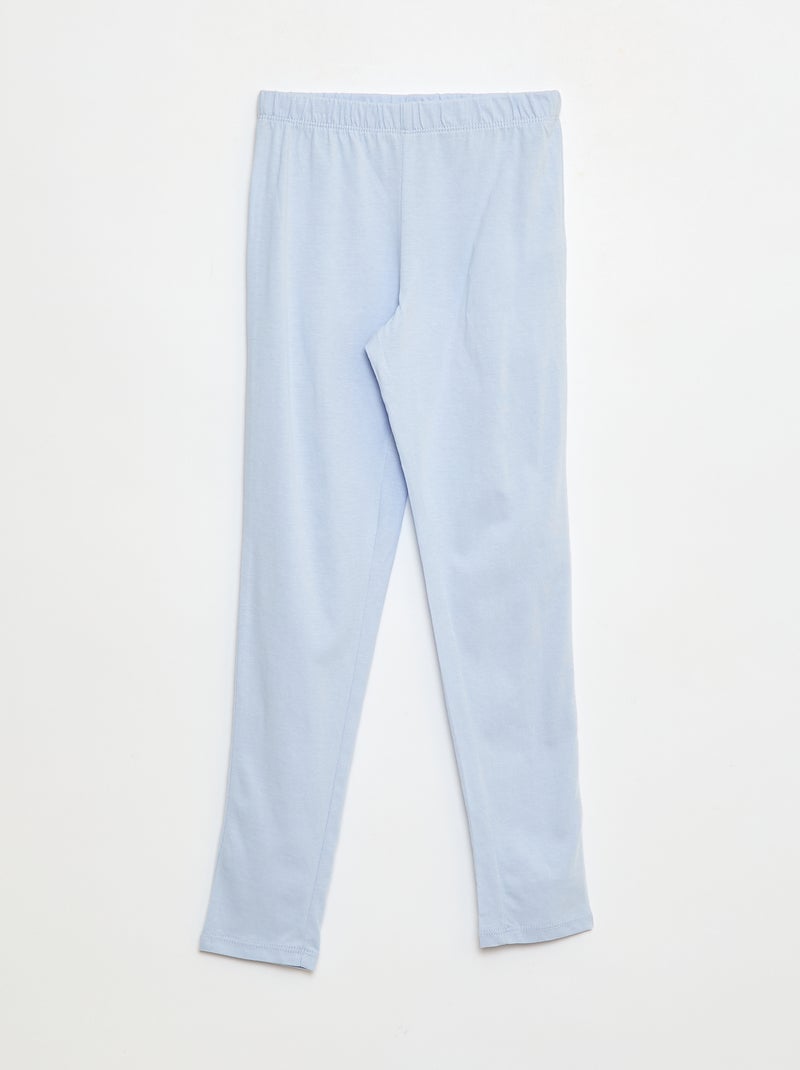 Pijama t-shirt + calças  - 2 peças Azul - Kiabi