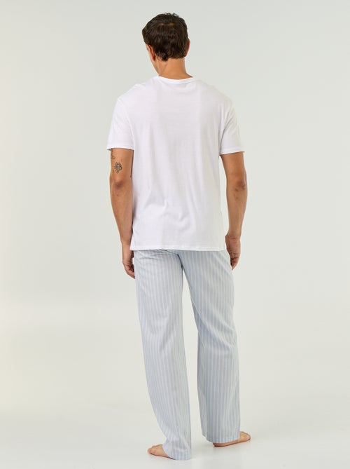 Pijama T-shirt + calças - 2 peças - Kiabi