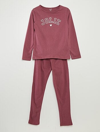 Pijama t-shirt + calças - 2 peças