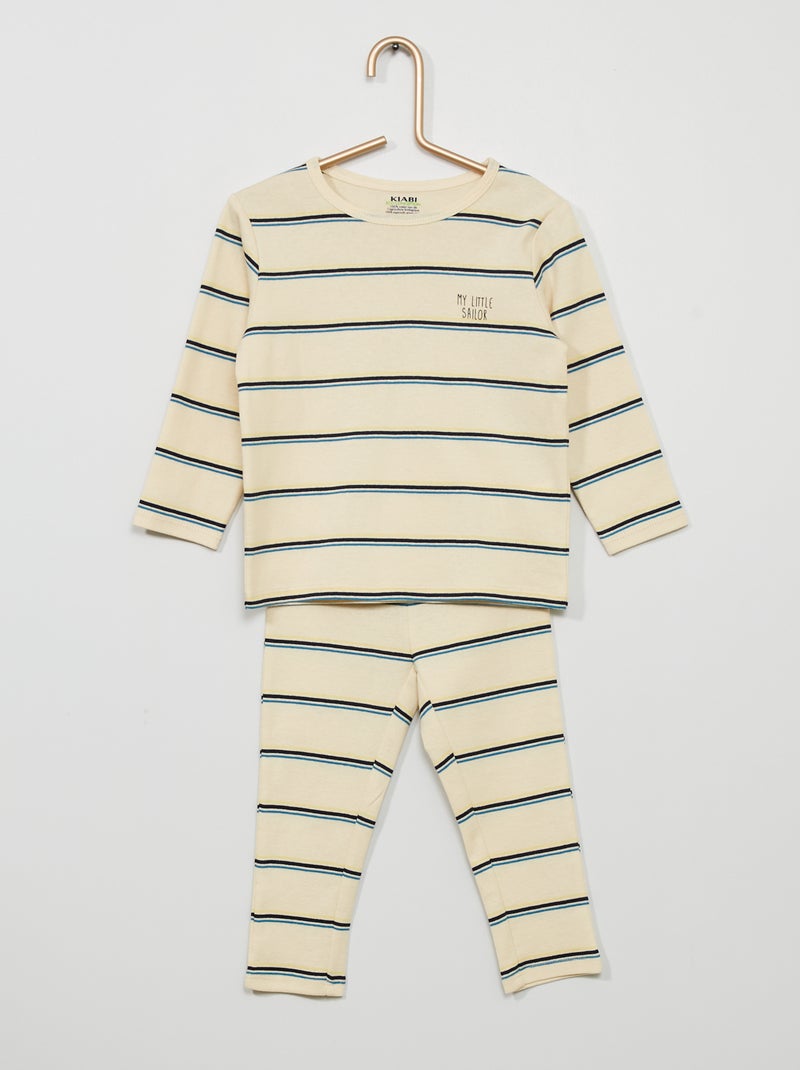 Pijama t-shirt + calças AZUL - Kiabi