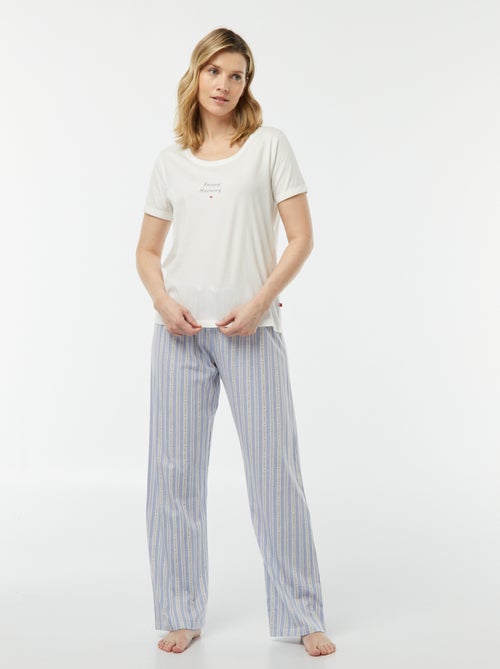 Pijama t-shirt + calças 'Dodo' - Kiabi